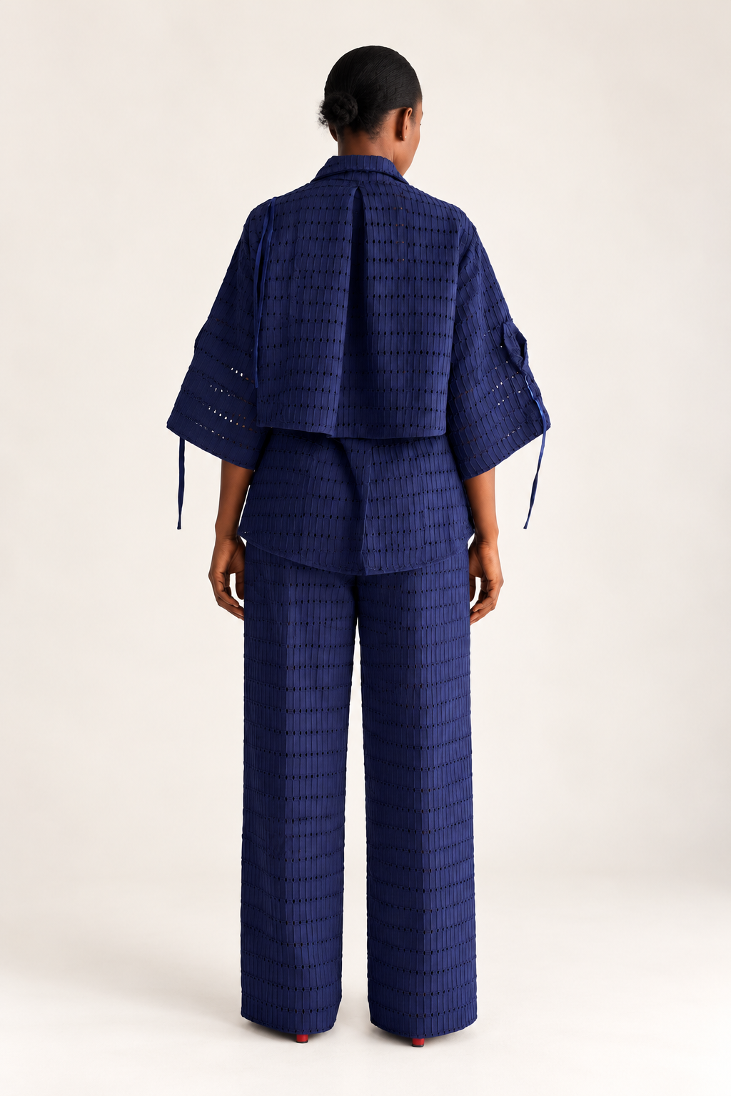 OLA TROUSERS - BLUE ASO OKE