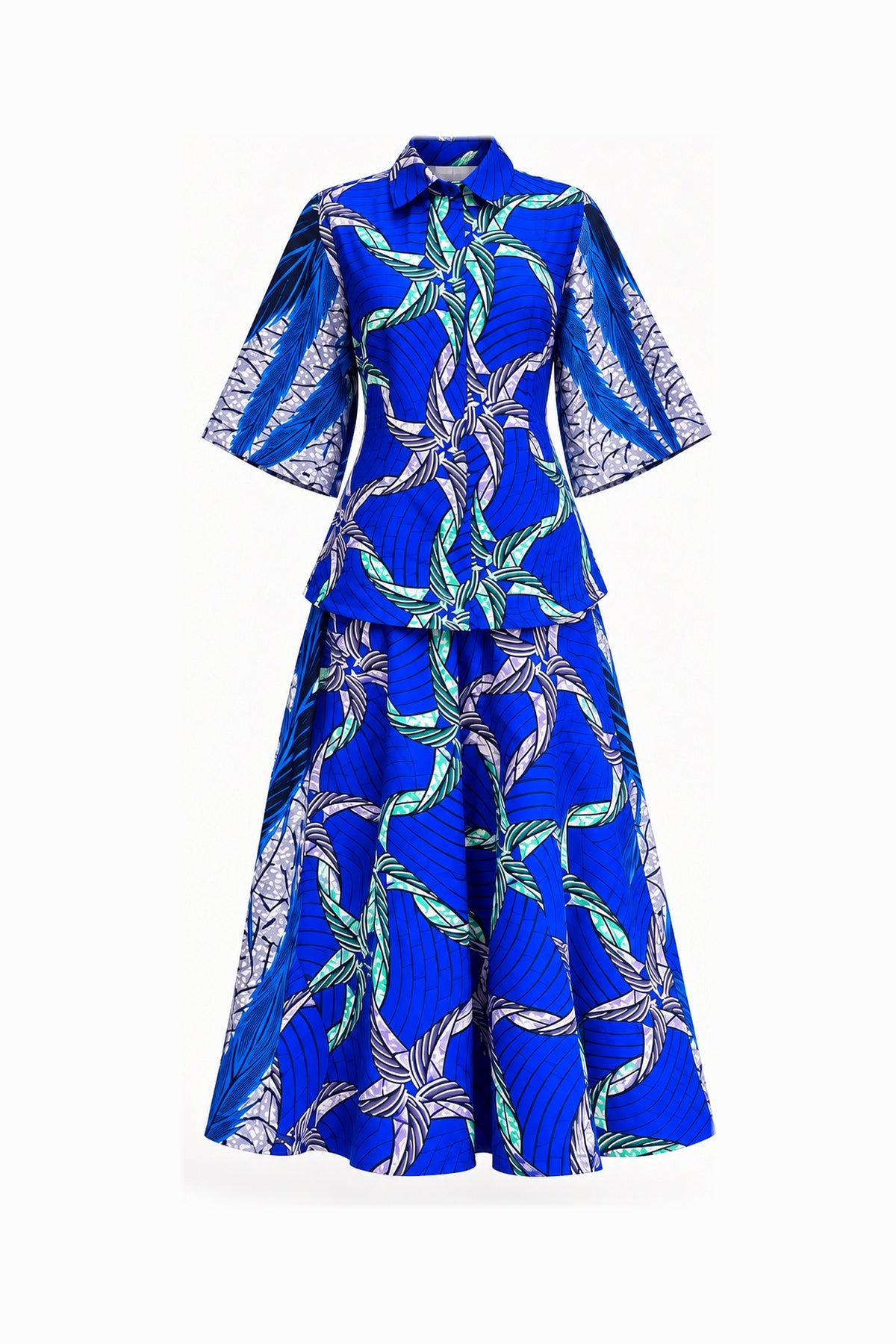 TAYO DRESS – BLUE GRID