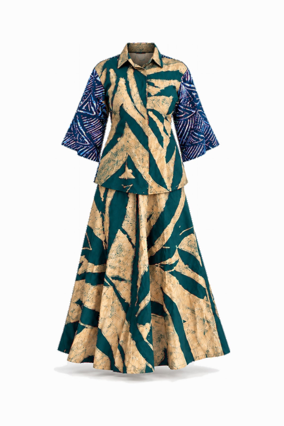 TAYO DRESS – GREEN LEAVES