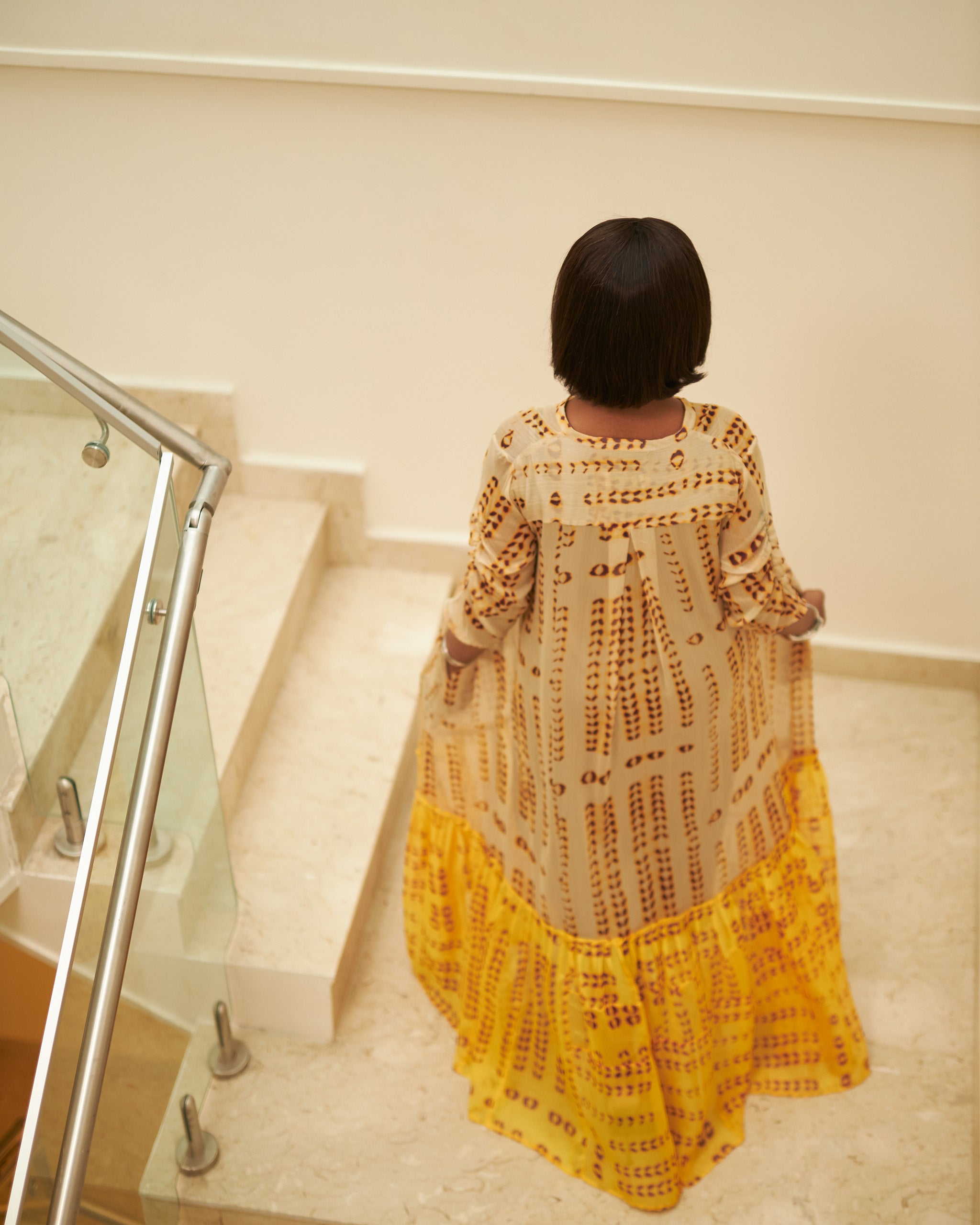 Ugo Dress/Kaftan - Yellow