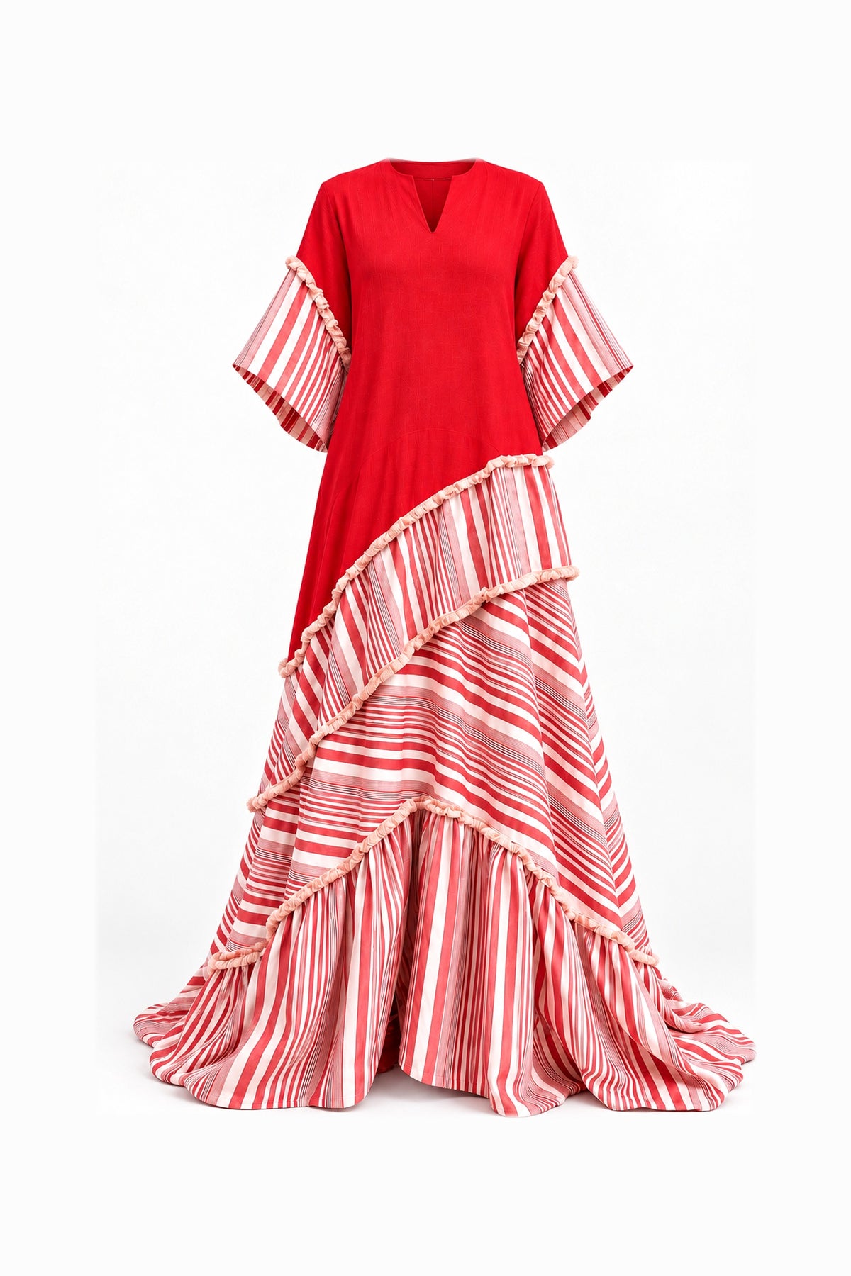 SEASON KAFTAN - RED LINEN