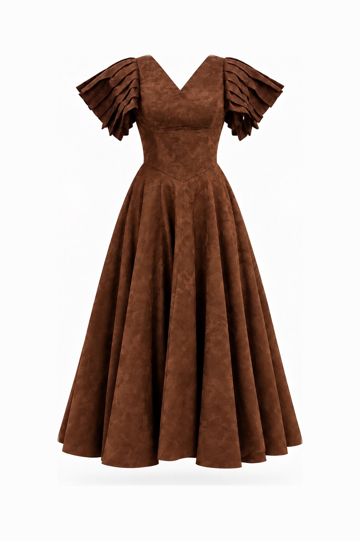 ONYEKA DRESS - COFFEE