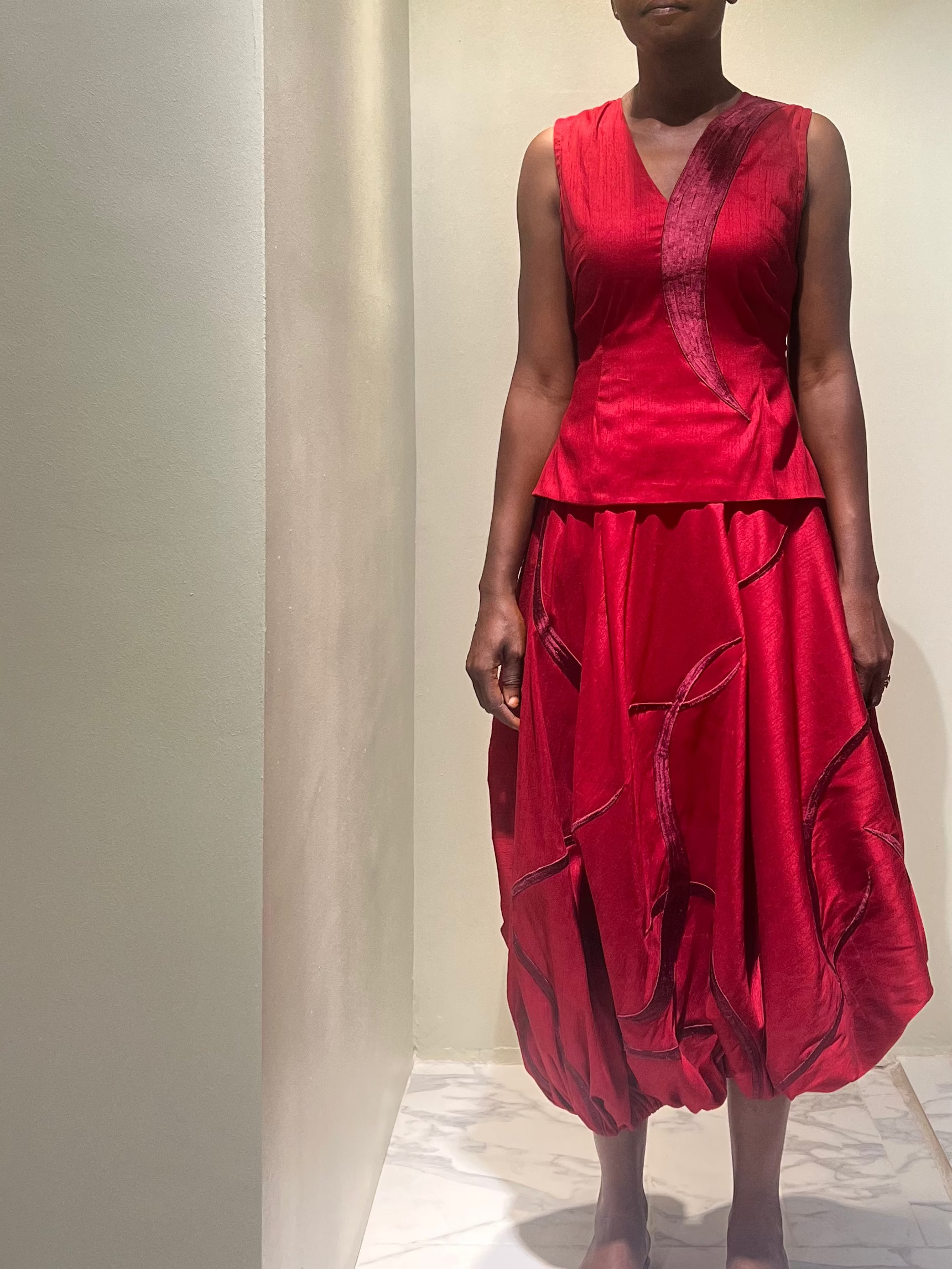 Heliconia skirt (red)